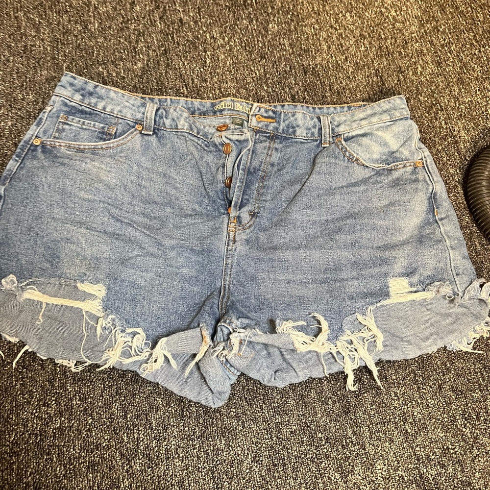 Denim shorts